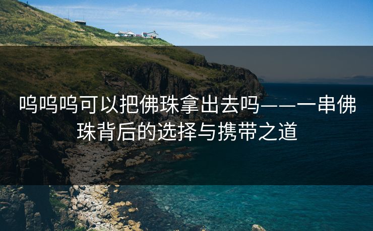 呜呜呜可以把佛珠拿出去吗——一串佛珠背后的选择与携带之道